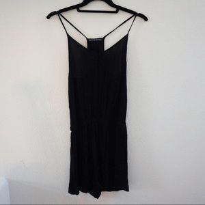 black, spaghetti strap Brandy Melville romper